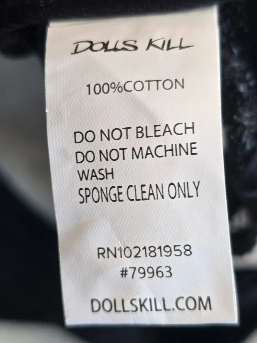 NEW Dolls Kill Black Mesh Trucker Hat Embroidered Logo Snapback Baseball Cap - Picture 3 of 3